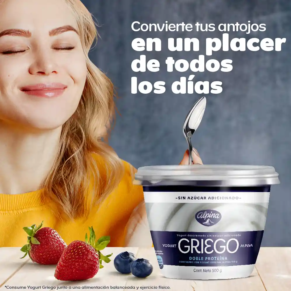 Alpina Yogurt Griego Natural sin Azúcar