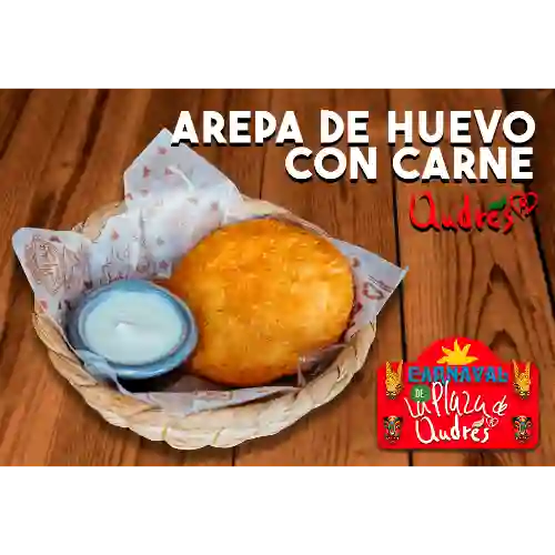 Arepa de Huevo con Carne