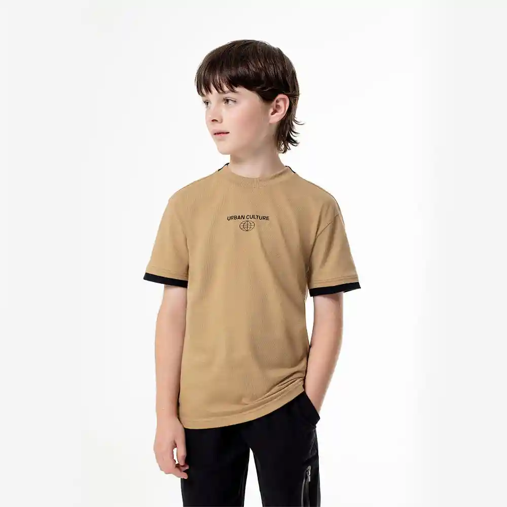 Camiseta Manga Corta Cuello Redondo Kids Masculino Livos Gef Talla 4