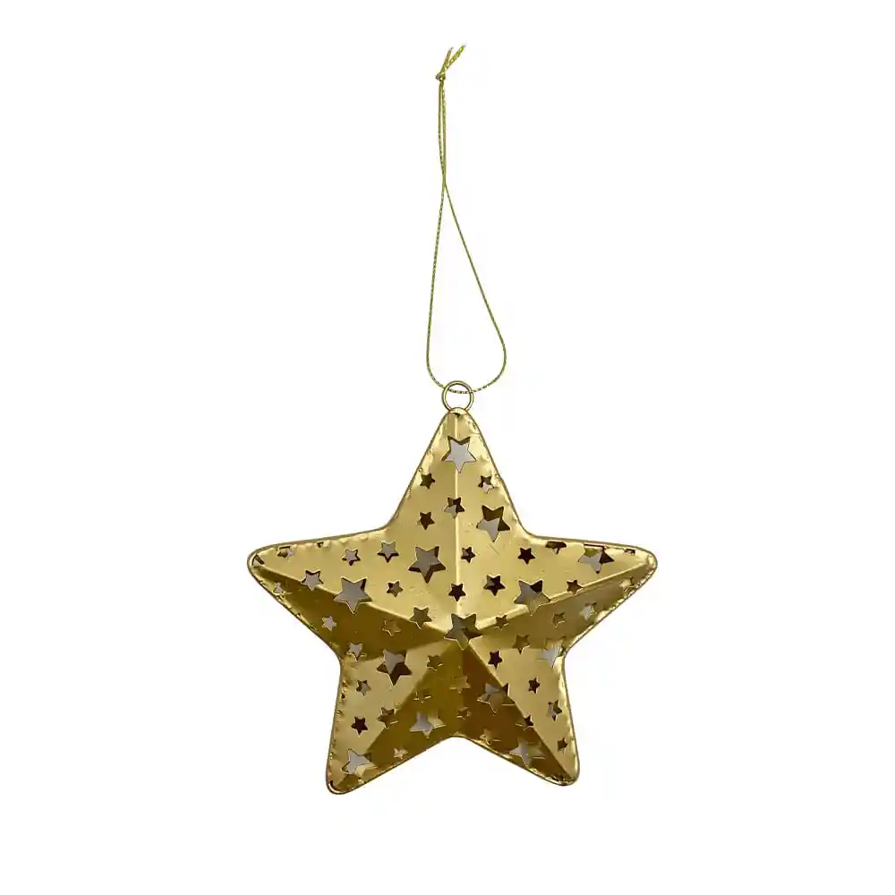 Adorno Estrella Con Puntos Bosque Krea