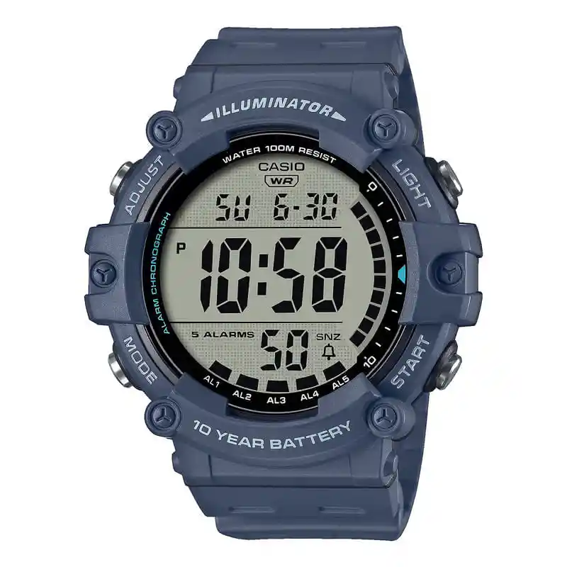 Reloj Casio Deportivo Modelo Ae-1500wh-2a Azul Original