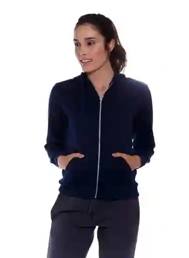 Buzo Abierto Mujer Azul Oscuro Talla XL People