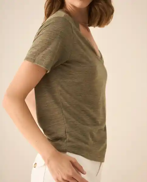 Camiseta Verde Hada Medio Talla S 403G002 Esprit