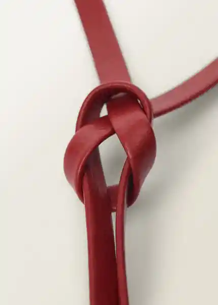 Cinturón Selene Rojo Talla M Mujer Mango