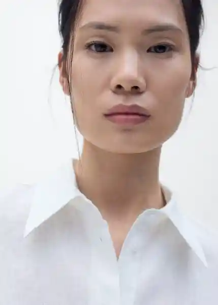 Camisa Pai Off White Talla S Mujer Mango