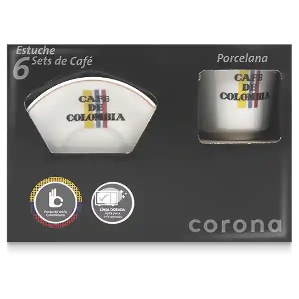 Corona Estuche Café 6 Ternos Colombia