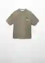 Camiseta Hawaii Khaki Talla 10 Niños Mango