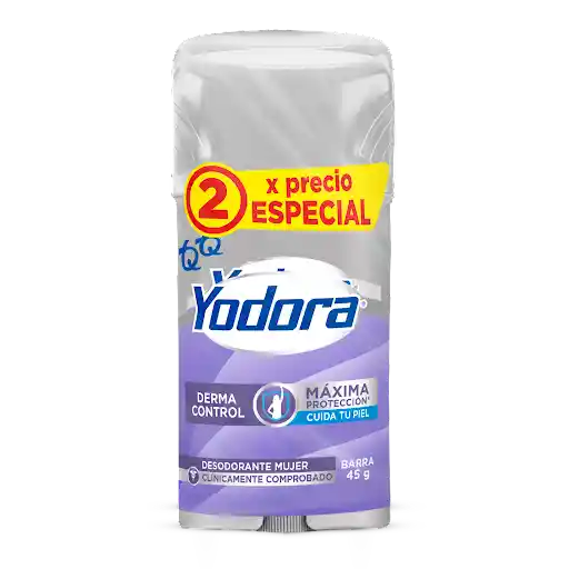 Yodora Desodorante Derma Control Mujer en Barra