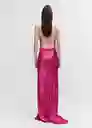 Vestido Moon Fucsia Talla S Mujer Mango