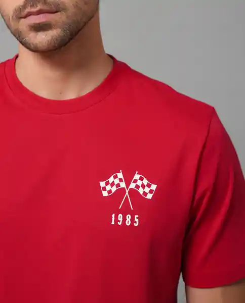 Camiseta Hombre Rojo Talla M 109G007_ROJ191764 Rifle