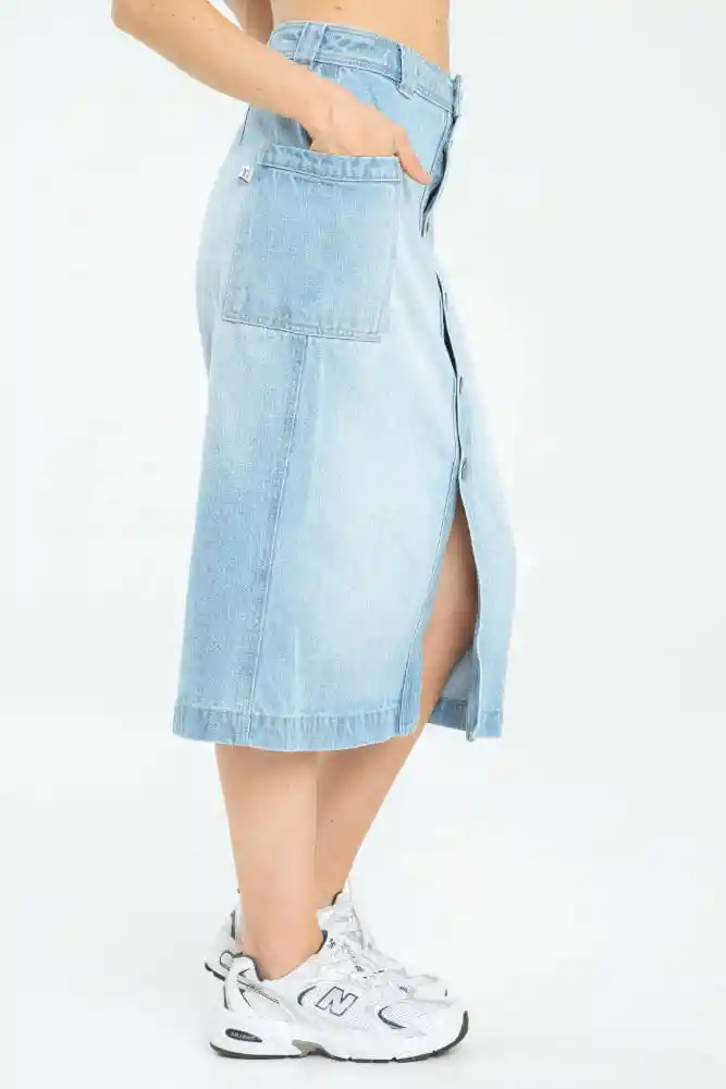 Falda Midi Botones