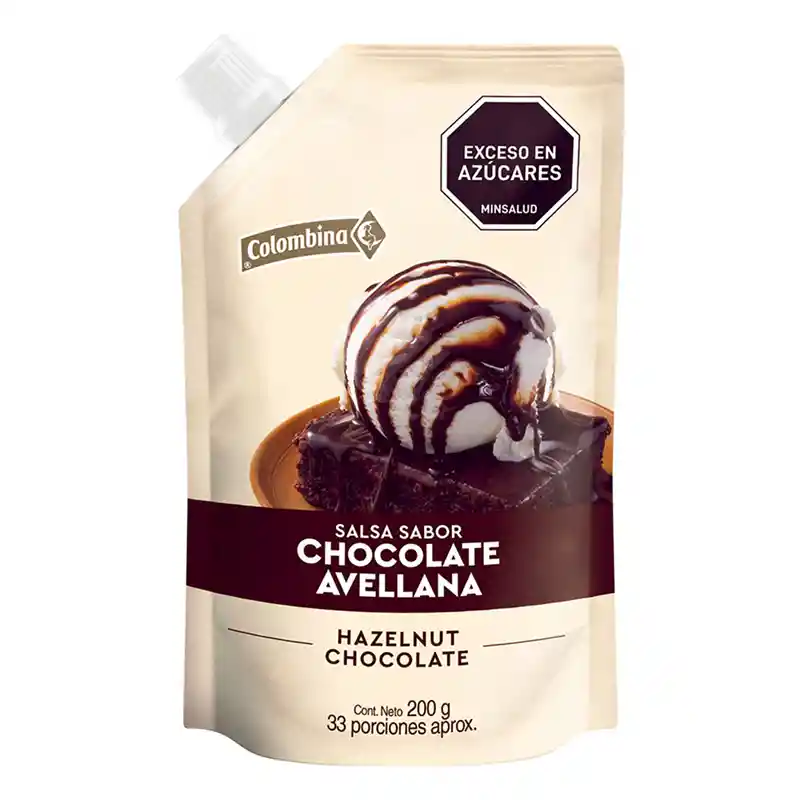 Colombina Salsa Sabor Chocolate Avellana