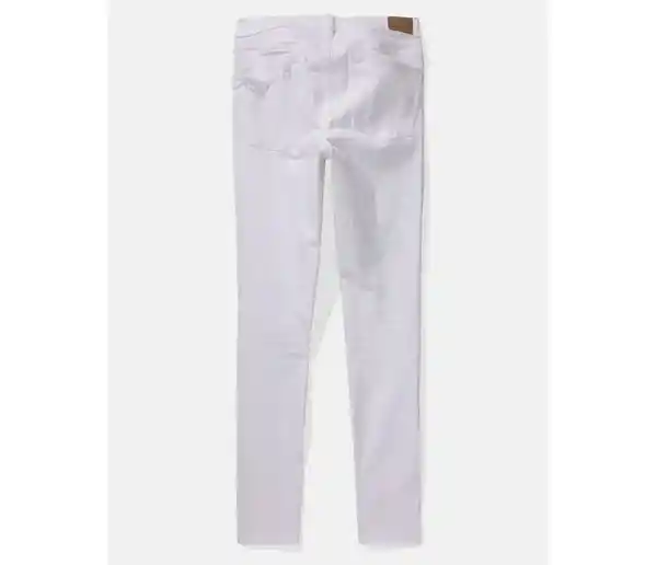 Pantalón Jean Mujer Legging Blanco Talla 4 Short American Eagle