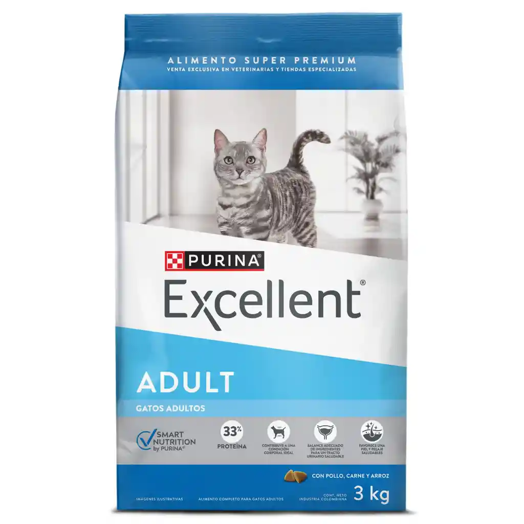 Comida para gatos EXCELLENT Adult Cat x 3 kg