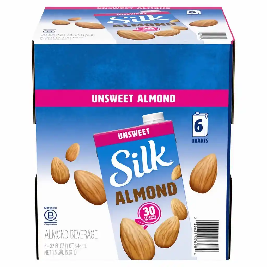 Silk Bebida de Almendras sin Azúcar Pack X 6