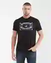 Camiseta Duck Graphic Negro Sombrio Ultraoscuro T L Chevignon