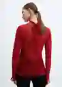 Blusa Roses Rojo Talla XS Mujer Mango