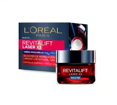 Loreal Paris Revitalif Crema Facial Noche Laser x3 Anti Arrugas