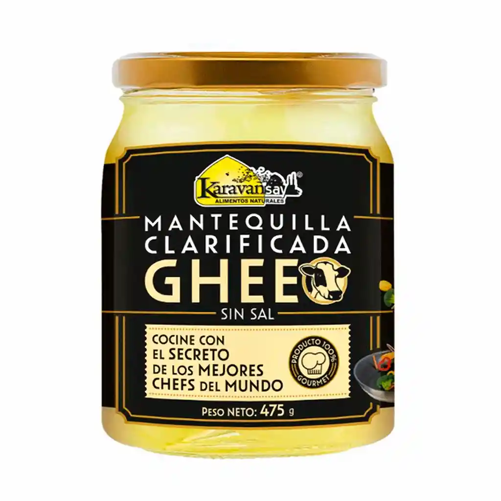 Karavansay Mantequilla Clarificada Ghee sin Sal