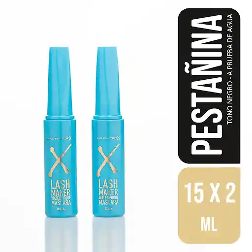 Max Factor Lash Maker X Pestañina Negra a Prueba de Agua