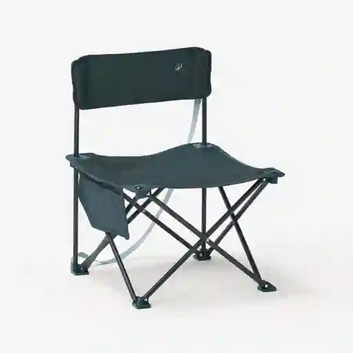 Silla Baja Plegable Para Camping 100 Azul