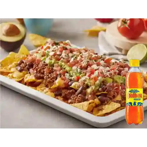 Combo los Nachos de Lupita c/ Pollo +Colombiana 250ml