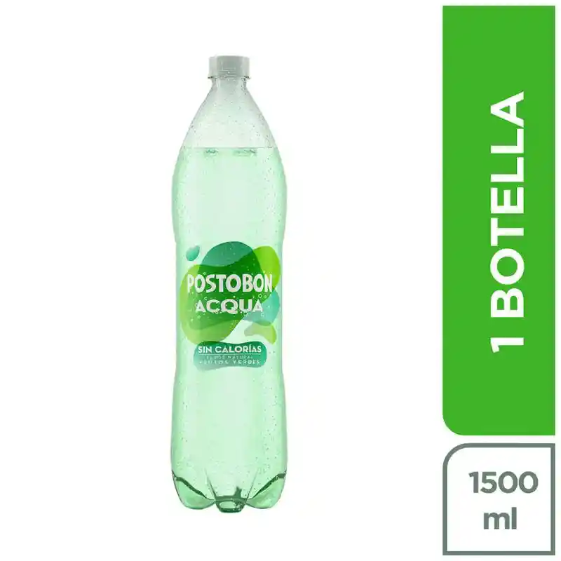 Postobón Acqua Gaseosa Frutos Verdes 1500 mL