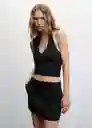 Top Liz Negro Talla S Mujer Mango