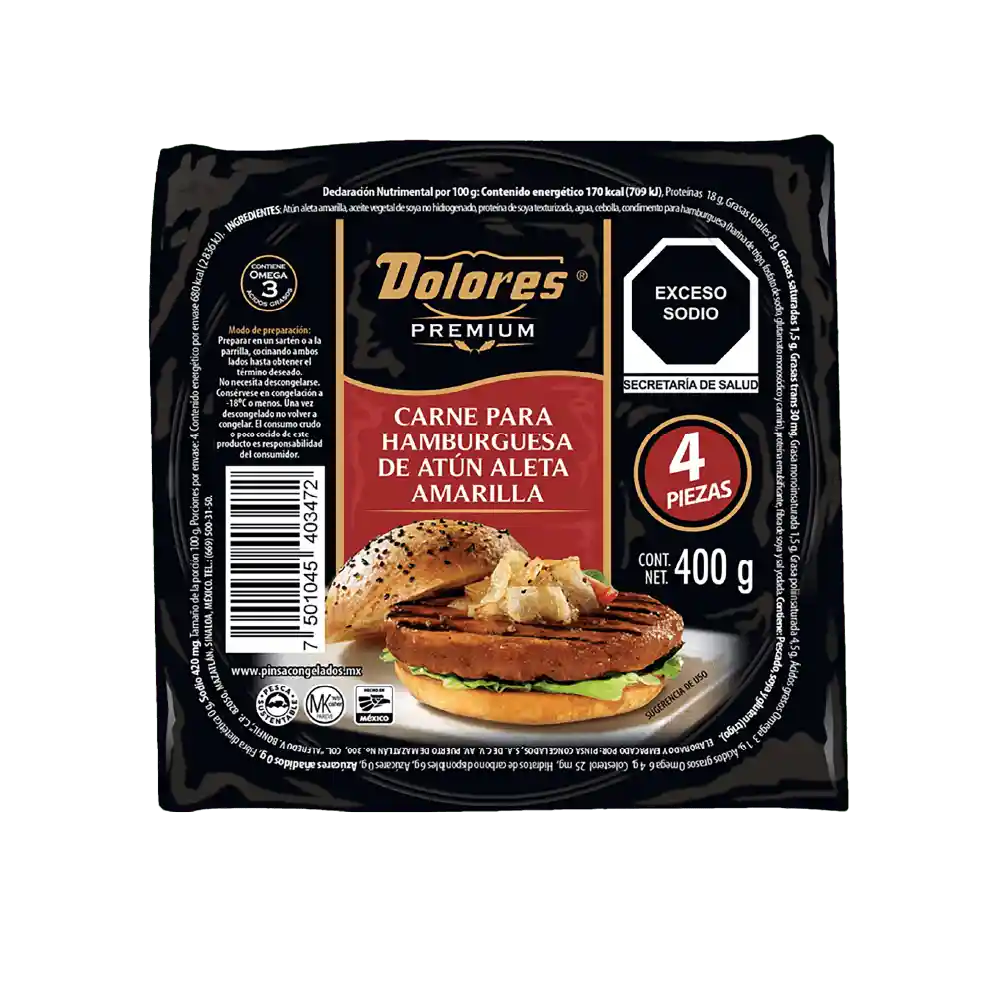 Dolores Carne para Hamburguesa