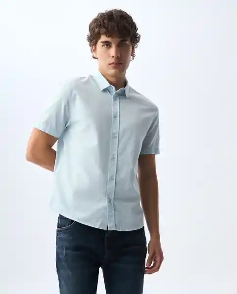 Camisa Hombre Azul Talla XL 811G000_AZU134405 Americanino