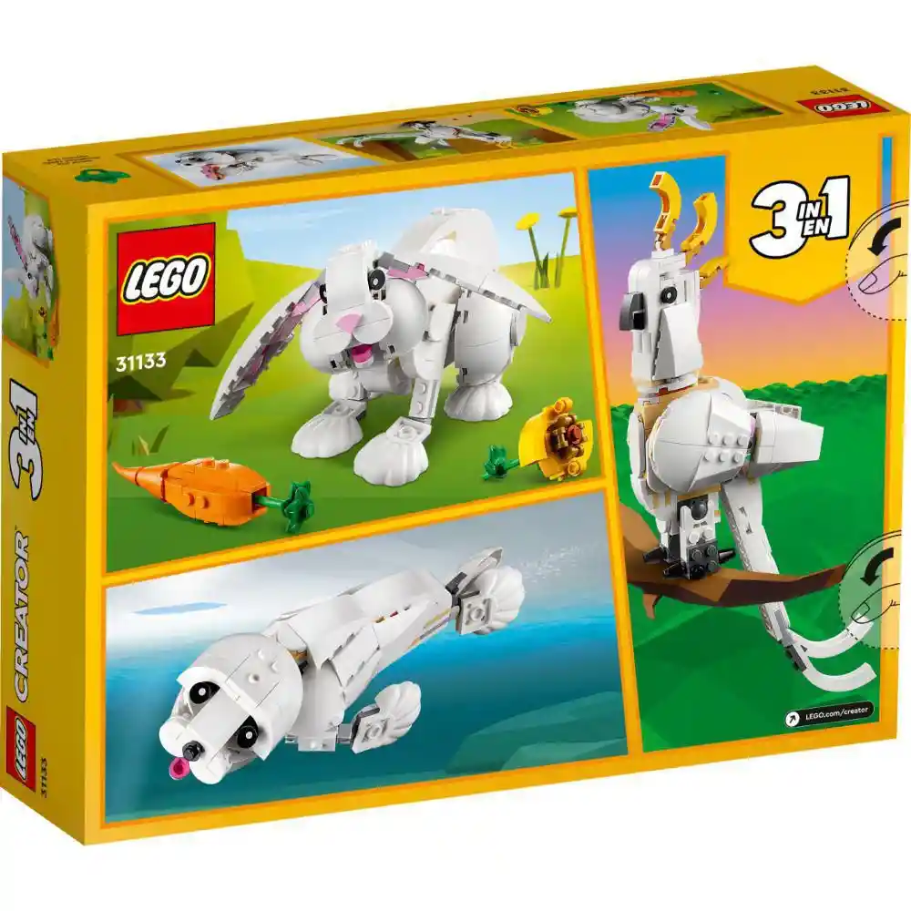 Lego Construcción Conejo Blanco