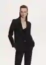 Blazer Americana Jordan Negro Talla M Mujer Mango