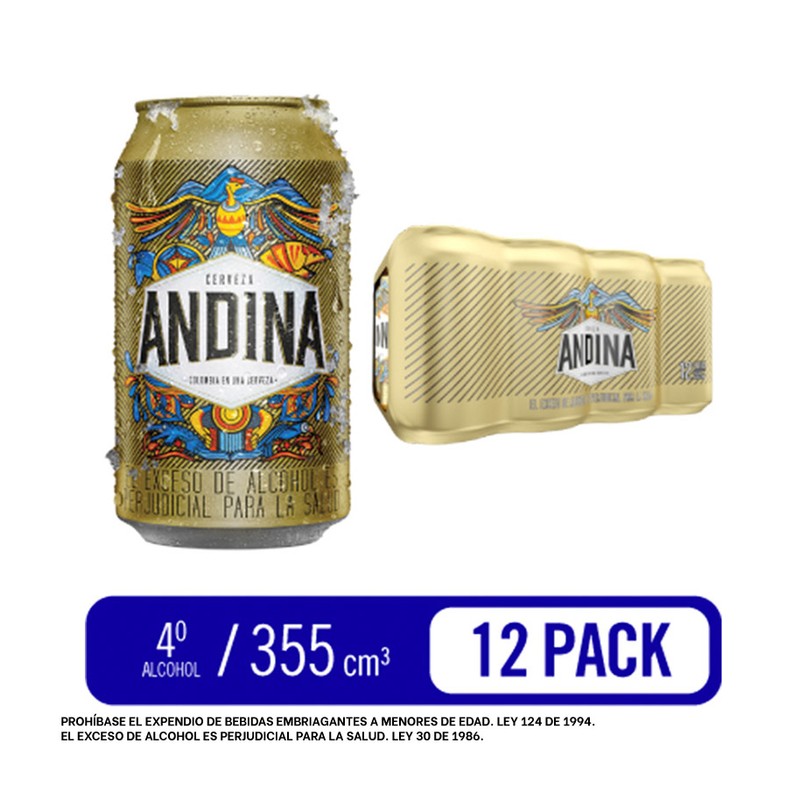 6 x Andina Cerveza Dorada 269 ml