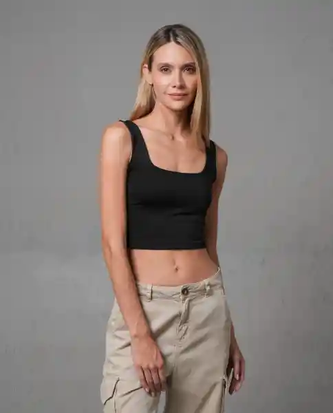 Camiseta Mujer Negro M 202G009_NEG194004 Rifle