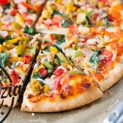 Pizza Pollo y Vegetales