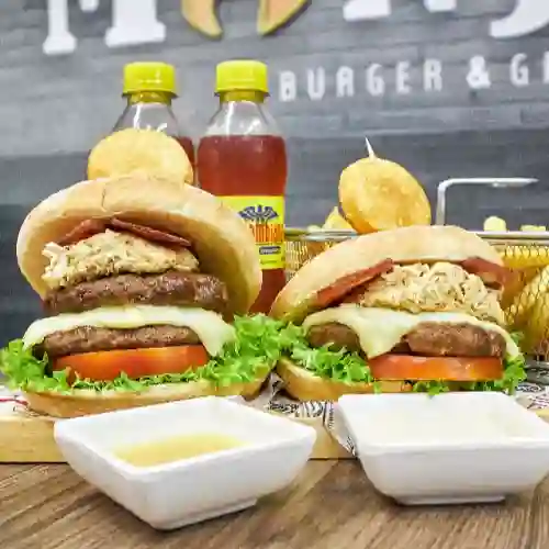 Hamburguesa Gloria + Hamburguesa Genesis
