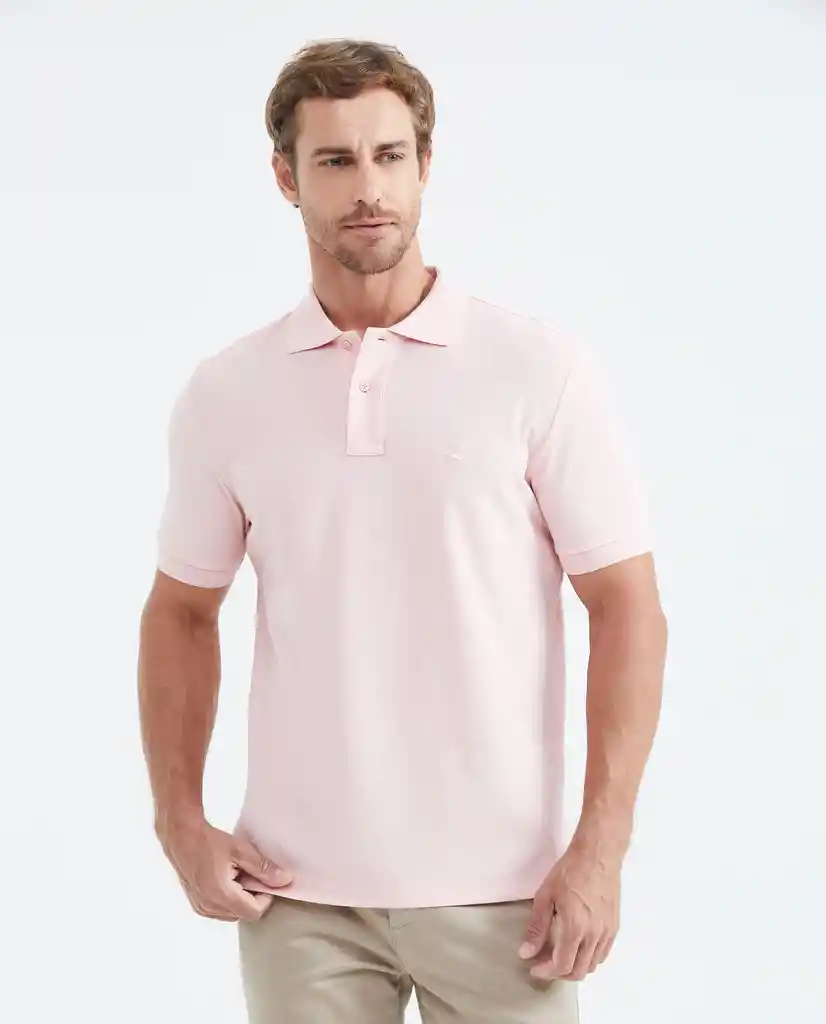 Camiseta Polo Classic Hombre Rosa Turbío Talla S Chevignon