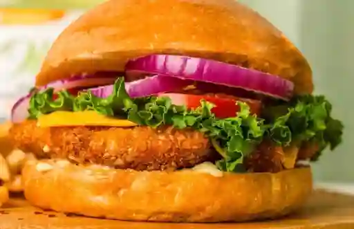 Hamburguesa de Pollo Apanado Especial