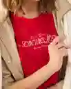 Camiseta Rojo Mineral Medio Talla M 102G101 Esprit