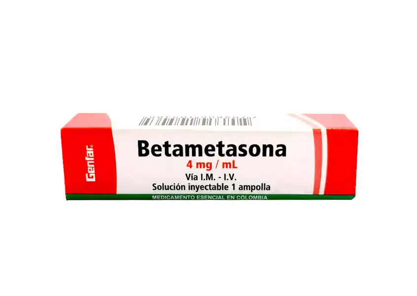 Genfar Betametasona Solución Inyectable (4 mg) 