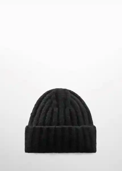 Gorro Rina Negro Talla 99 Mujer Mango