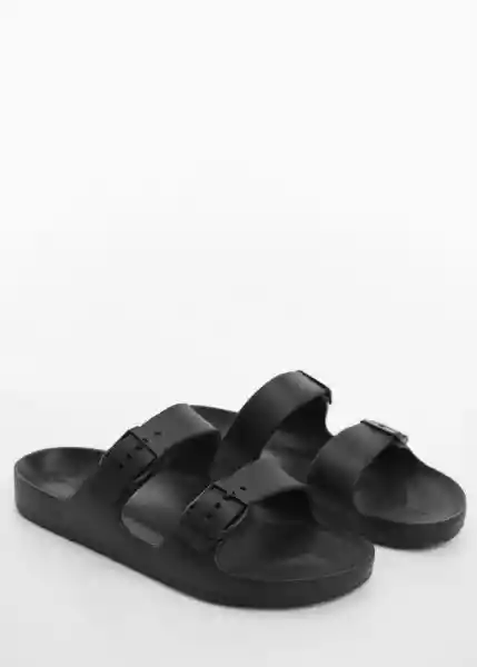 Chanclas Pautn Negro Talla 39 Niña Mango