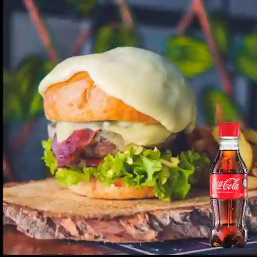 Combo Hamburguesa Fundida + Coca Cola Original 250 ml
