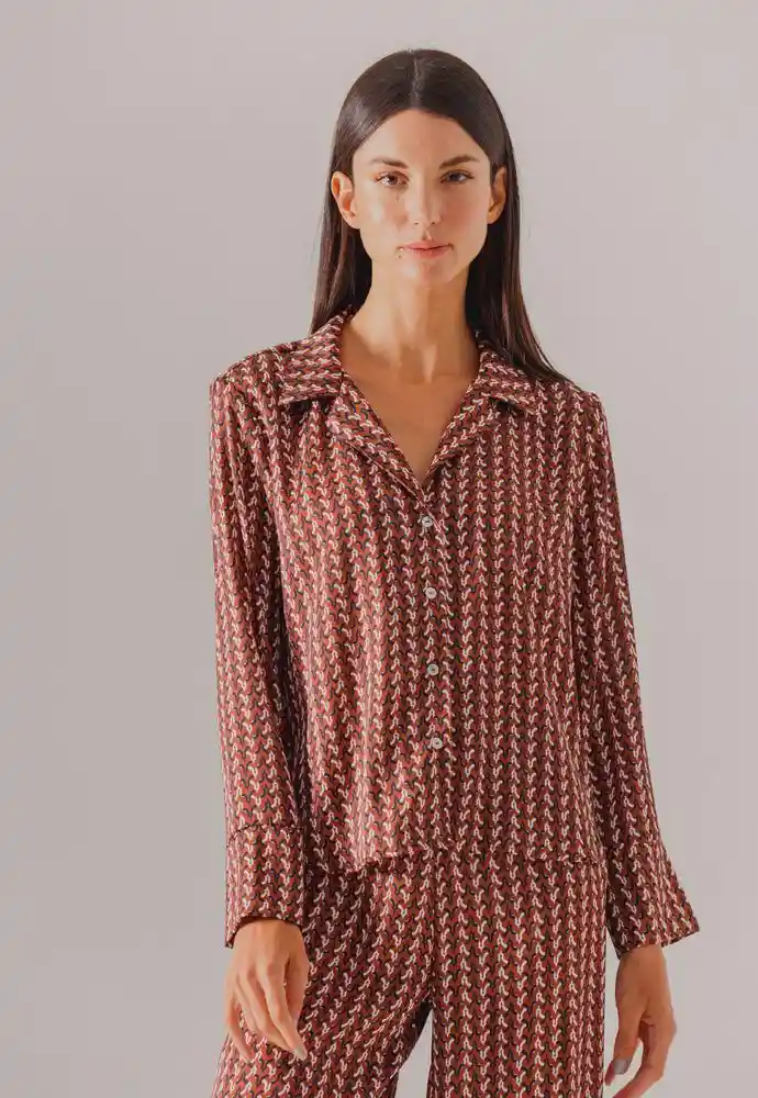 Camisa Pijama Manga Larga Bronzini 35677