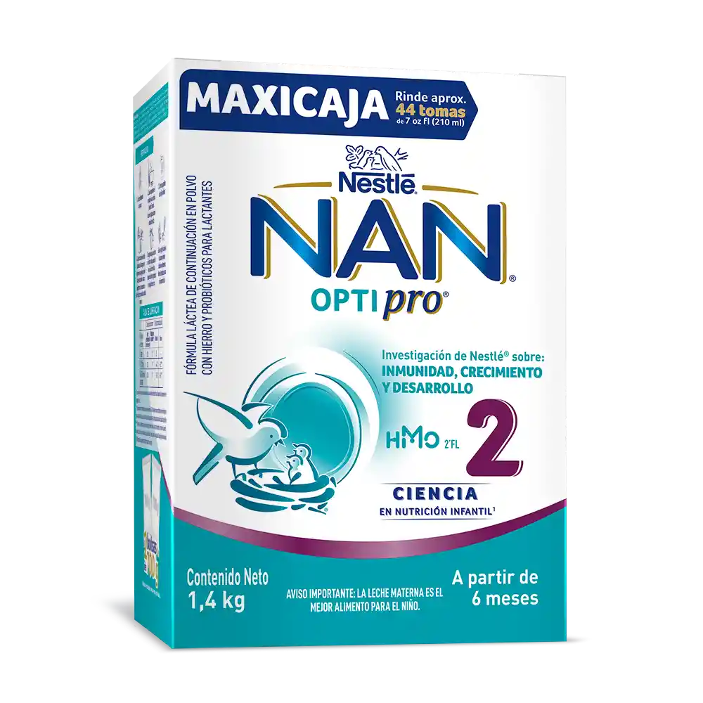 Fórmula infantil NAN OPTIPRO 2 x 1400g