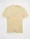 Camiseta Hombre Beige Talla: X-SMALL 4230717 American Eagle