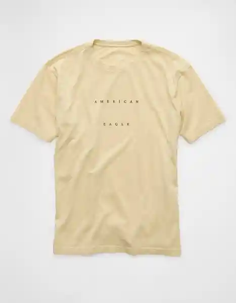 Camiseta Hombre Beige Talla: X-SMALL 4230717 American Eagle