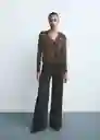 Jean Elise Tejano Negro Talla 36 Mujer Mango