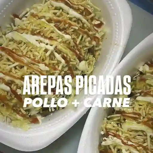 Arepa de pollo-carne