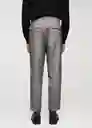 Pantalón Cupid Gris Talla 44 Hombre Mango